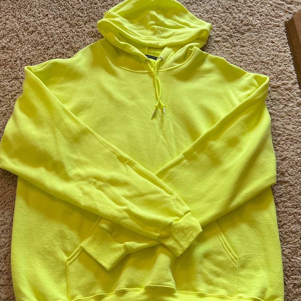 Fruit of the Loom Men's Bright Yellow Hoodie
